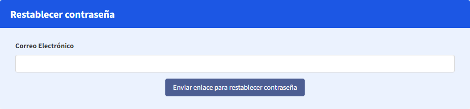 Recuperar contraseña